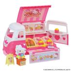 Hello Kitty どこでもおとどけ!ピンクのキッチンカー(ハローキティ)おもちゃ こども 子供 知育 勉強 3歳