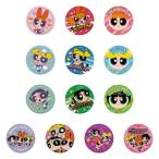  Bandai (BANDAI) Powerpuff Girls вышивка жестяная банка значок печенье (12 штук ) (BOX) игрушка ... ребенок Shokugan 