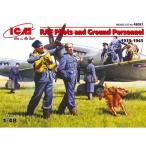 1／48 WWII イギリス空軍 パイロット＆グランドクルーセット 【48081】 (プラモデル)