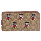 コーチ 長財布 ★COACH★ アコーディオン ウォレット シグネチャー ジャカード ミッキーマウス プリント DISNEY X COACH コラボ CN728 B4/KM