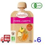 6 шт. комплект baby biobabybio иметь машина baby смузи 90g ( Apple * Carrot )