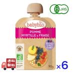 6 шт. комплект baby biobabybio иметь машина baby смузи 90g ( Apple * голубика * клубника )