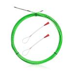 通線 ワイヤー グリーンスリムライン スリムヘッド 通線ワイヤー 15M ロッド径 4.0mm スチールワイヤー 通線 入線専用ワイヤー 通