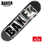 スケボー デッキ ベイカー BAKER BRAND LOGO BLACK/WHITE DECK 8.25 スケートボード SKATEBOARD