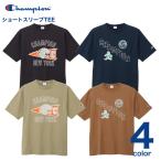 CHAMPION チャンピオン Tシャツ 半袖 カットソー トップス コットン おしゃれ デザイン プリント 春 夏 クルーネック C3-D315
