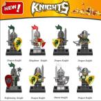 ブロック互換 レゴ 互換品 レゴミニフィグ ヨーロッパナイト 騎士8体セット レゴブロック 子供プレゼント