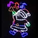ショッピングクリスマスイルミネーション LEDチューブライト ミュージカルサンタ クリスマス イルミネーション WG-23491