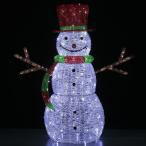 LEDクリスタルBIGスノーマン レッド クリスマス イルミネーション WG-24305