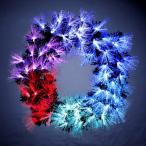 LEDスペシャルカラーチェンジファイバーリース クリスマス イルミネーション WG-9601