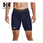 アンダーアーマー UNDER ARMOUR ヒートギアアーマー ショーツ 1361596 410 ミッドナイトネイビー/ホワイト メンズ ショートタイツ アンダーショーツ スパッツ
