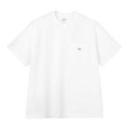 ダントン DANTON プレーンショートスリーブポケットTシャツ #DT-C0198 TCB ホワイト メンズ 半袖Tシャツ 丸首 シンプル ワッペン タウンユース Tシャツ
