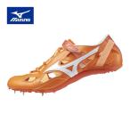 ミズノ MIZUNO クロノインクス9 U1GA2100 51 オレンジ×ホワイト メンズ レディース 陸上競技 陸上シューズ 短距離 ハードル スパイク 靴 くつ  陸上