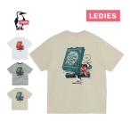 CHUMS チャムス ピザボックス Tシャツ CH11-2518 レディース 2025春夏モデル トップス 半袖シャツ ポケット付き イラスト カジュアルウェア 半袖Tシャツ
