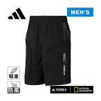 アディダス adidas ナショナル ジオグラフィック WIND.RDY ショーツ KQU63 JD5845 ブラック メンズ 2025春夏モデル アウトドウェア ショートパンツ 短パン