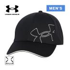 アンダーアーマー UNDER ARMOUR ドライブ ロゴ アジャスタブル キャップ 6001270 001 ブラック/ホワイト メンズ ゴルフ 帽子 スポーツウェア ラウンド