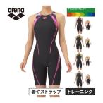 アリーナ arena トレーニングワンピーススパッツ オープンバック ハーフレッグ AS5FWM09L レディース 水着 競泳用 スイムウエア 水泳 スイミング スイム プール