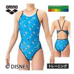 *10/18 до отметка 5 раз * Arena arena Disney дизайн модель жесткий костюм открытый задний тренировка One-piece AS6SWM51L BLNV голубой × темно-синий 