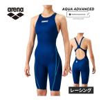 【クリアランス商品】 アリーナ arena ハーフスパッツ ARN-1020W NVBU ネイビー レディース 水着 スイムウエア クロスバック 水泳 競泳 スイミング スイム 試合