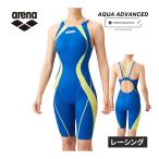 【クリアランス商品】 アリーナ arena レーシングワンピーススパッツ ARN-4020W BUYL ブルー×イエロー レディース 水着 スイムウエア オープンバック