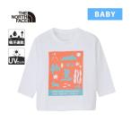  The * North * лицо длинный рукав Cire tokotoko чай NTB82530ST W белый baby футболка с длинным рукавом long чай long T tops casual обычно надеты UV уход 