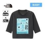  The * North * лицо длинный рукав Cire tokotoko чай NTB82530ST AG Asphalt серый baby футболка с длинным рукавом long чай long T tops casual обычно надеты 