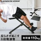 リーディングエッジ LEADING EDGE バックエクステンションベンチ 折りたたみ 背筋トレーニング用 LE-HRC GY グレー LEBNC ベンチ トレーニングベンチ 体幹強化