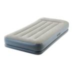  Inte ksINTEX pillow rest MID воздушный bed электрический насос встроенный одиночный размер 64115J светло-серый × серый койка электрический перевозка очень толстый бесплатная доставка 