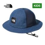 ザ・ノース・フェイス ノースフェイス スクエアロゴメッシュハット NNJ02002 ID インディゴ キッズ 春夏モデル 帽子 子ども ジュニア アウトドア カジュアル