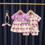 ベビー服 ロンパース アンサンブル 半袖 夏着 男女兼用 赤ちゃん 新生児 ジャンプスーツ ボディスーツ 女の子 男の子  66-90