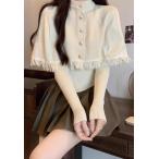 アンサンブルニット 2点セットアップ韓国sk1007