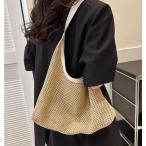 かごバッグ レディース トートバッグ 夏 大容量 バッグ 編みバッグ ショルダーバッグ 肩掛け 手提げ 籠バッグ ハンドバッグSX372
