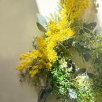 ショッピングミモザ 春色ミモザ リーススワッグ