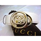 ¡ÚÆüËṲ̈ȯÇä¡Û ¥°¥Ã¥Á GUCCI ¥Û¥ï¥¤¥È ¥ì¥¶¡¼ ¥Ù¥ë¥È 365260CA00G ¥¤¥ó¥¿¡¼¥í¥Ã¥¥ó¥° GG ¥Ð¥Ã¥¯¥ë