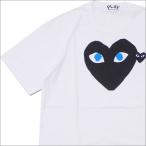 PLAY COMME des GARCONS(プレイ コムデギャルソン) MEN'S BLUE EYE HEART PRINT TEE (Tシャツ) WHITExBLACK 200-007773-030x【新品】(半袖Tシャツ)