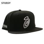新品 ステューシー STUSSY CURLY S 59FIFTY NEW ERA CAP Sロゴ ニューエラ キャップ BLACK ブラック 250000533031 ヘッドウェア