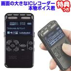 《クーポン配布中》画面の大きなICレコーダー 本物ボイス君 GO-I01 ボイスレコーダー ボイレコ 音声録音機 音楽再生 小型レコーダー 長時間録音