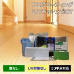 フロアコーティング 自分で ビアンコートB かんたん施工 DIYチャレンジKiT ツヤ無 UV対策なし標準 50平米対応 1L 施工動画DVD付