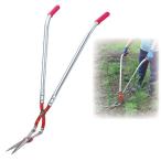 草刈り鋏 使用時約高さ78cm 刃先カバー付 アルミ スチール 草刈かっちゃん 立ったまま使える 日本製 ガーデニング用品 園芸用品