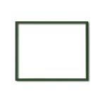 〔木製額〕色あせを防ぐUVカットアクリル デッサン額 半切サイズ（545×424mm）グリーン 壁掛けひも付き 化粧箱入り