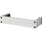 フラワーボックス 窓 壁飾り アルミ製 フラワーボックスウインポッシュ 6尺 ホワイト 白 木目調 高さ182×奥行き360×幅1895mm １台単位 窓手すり エクステリア