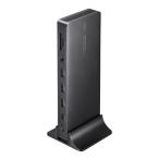 訳あり新品 ドッキングステーション タイプCハブ HDMI 2画面出力 縦型スタンド付き 4K/60Hz対応  USB-CVDK16 サンワサプライ 外装に傷・汚れあり