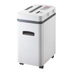 電動シュレッダー 業務用 A4 6枚同時細断 CD DVD クレカ対応 マイクロクロスカット PSD-AA6212 サンワサプライ