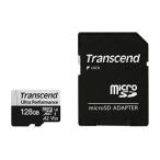 microSDXCカード 128GB Class10 UHS-I U3 A2 V30 変換アダプタ付 トランセンド製 Transcend TS128GUSD340S ネコポス対応