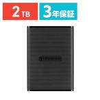 ポータブルSSD Transcend 2TB ESD270C 小型 USB3.1 Gen2 Type-A C ROG Ally 対応 ブラック TS2TESD270C