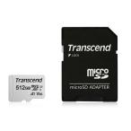 microSDXCカード 512GB Class10 UHS-I U3 UHS-I U1 V30 A1 SD変換アダプタ付き TS512GUSD300S-A トランセンド製 Transcend ネコポス対応