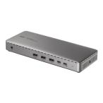 ドッキングステーション 3画面 4K/60Hz Mac/Win対応 USB-C接続 HDMI×3 DP×2 据え置き型 11-in-1 シルバー USB-CVDK20 サンワサプライ