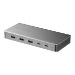 ドッキングステーション 2画面 4K 10-in-1 USB-C接続 PD100W充電 HDMI×2 USB-A×5 USB-C×2 据え置き型 シルバー USB-CVDK21 サンワサプ