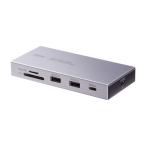 ドッキングステーション Type-C 10-in-1 HDMI 1画面 4K/60Hz PD急速充電 SDカードリーダー LAN MACアドレスパススルー USB-CVDK22