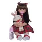 リボーンドール リアル 赤ちゃん人形 トドラードール ベビードール 60cm 高級 かわいい 洋服セット 女の子 ba002