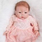 リボーンドール ベビードール ドール ベビー人形 リアル ハンドメイド 乳児 衣装付き ピンクのドレス